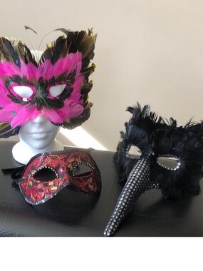 Halloween Party Masks, 3 pieces